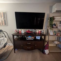 Like New Real Wood Entertainment Center