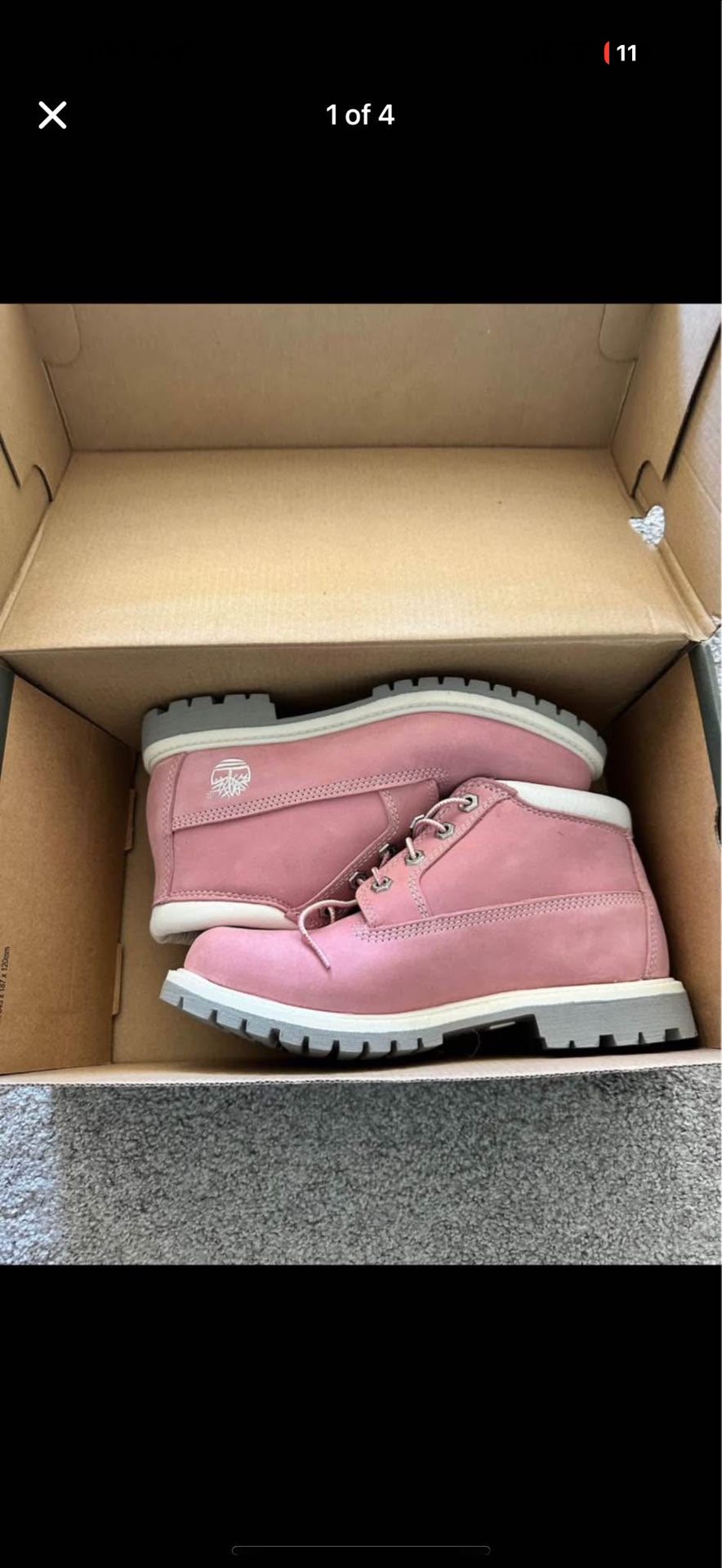 Size 7 Brand New Pink Women’s Timberland Waterproof Chukka boot