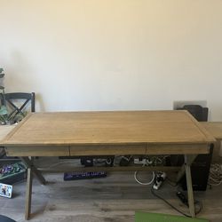 Desk (Solid Wood) Brown
