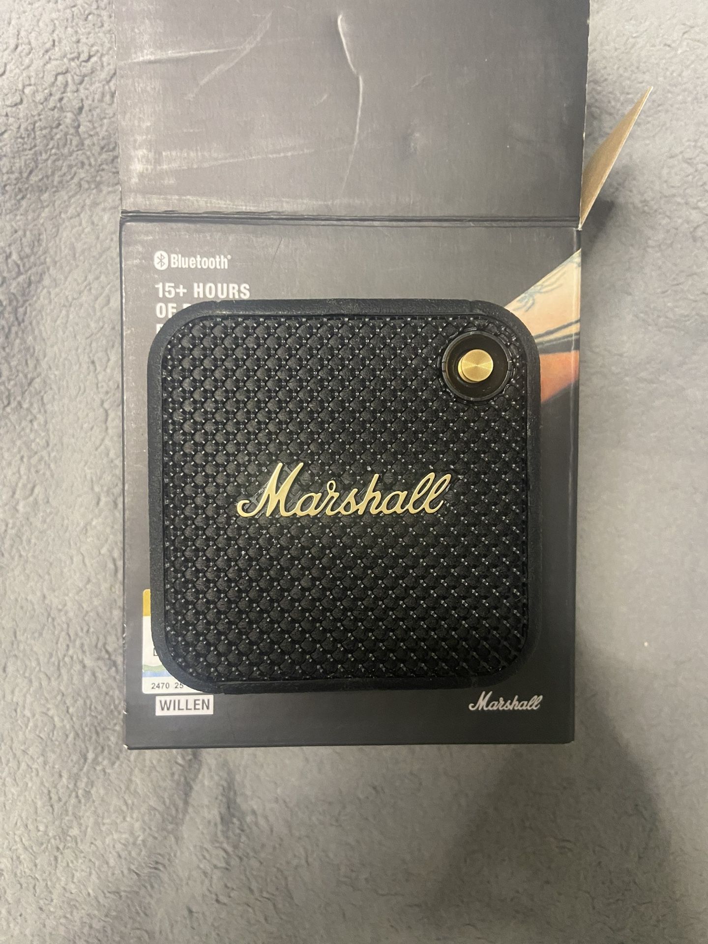 Marshall Willen Bluetooth Portable Speaker - Black Brand New/Open Box