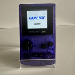 Nintendo Game Boy Color - Translucent Blue + OLED Screen Upgrade