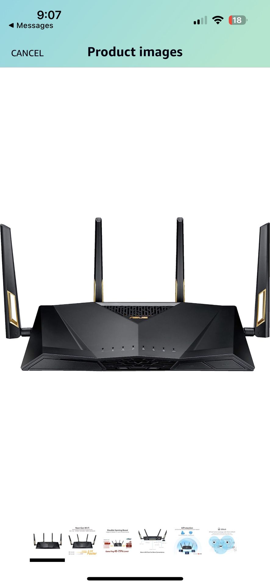 ASUS AX6000 WiFi 6 Gaming Router 
