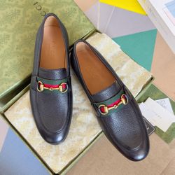 Gucci GG Men’s Leather Shoes With Box New 