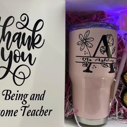 Teacher Appreciation Gift Set With Tumbler 