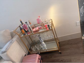 Gold bar cart