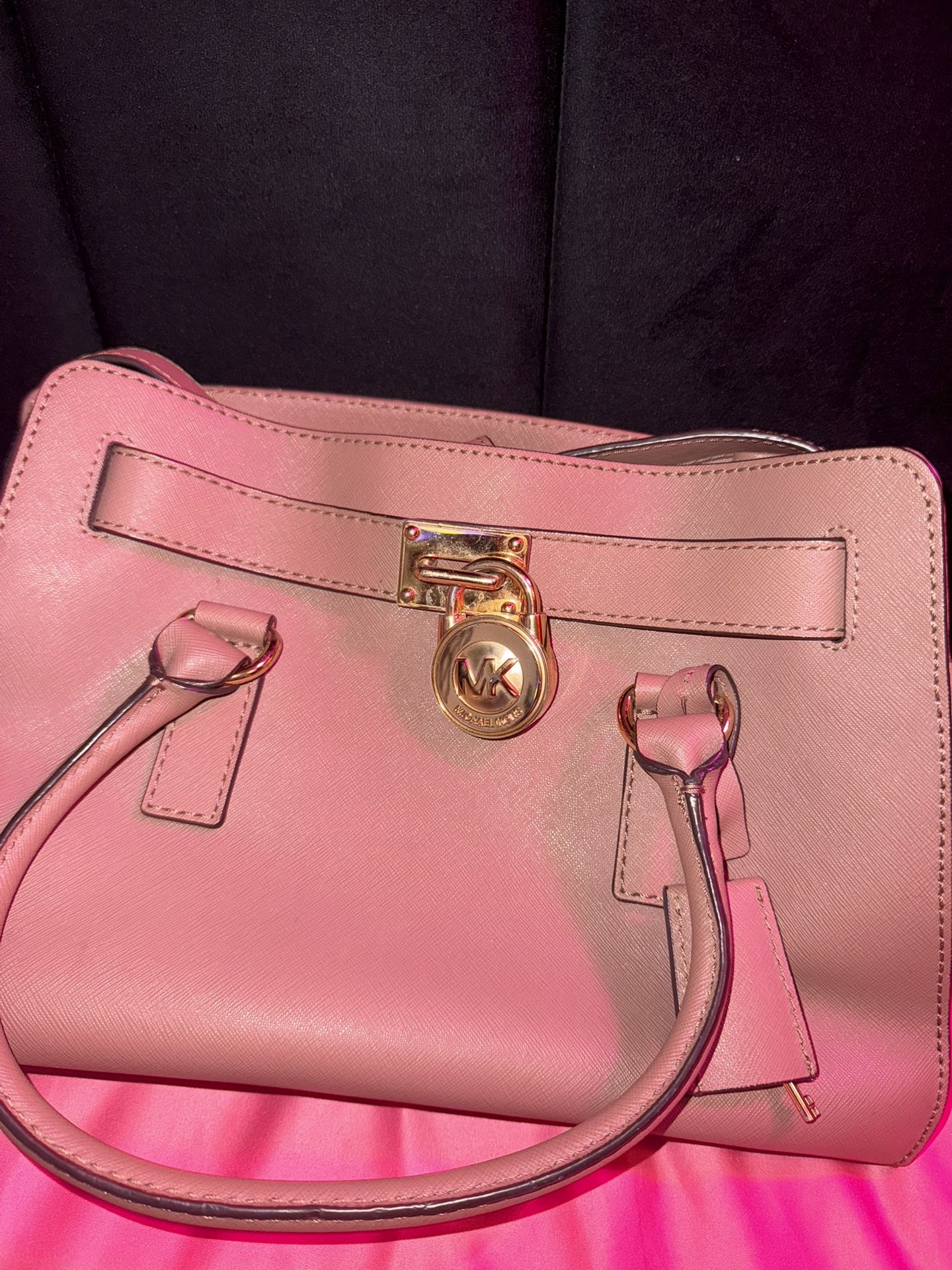 michael kors cool toned brown leather satchel