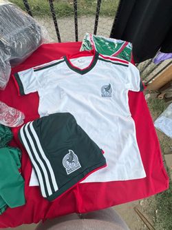 Green/ White kids Mexico jersey