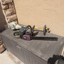 Chainsaw And Trimmer For Parts Only 