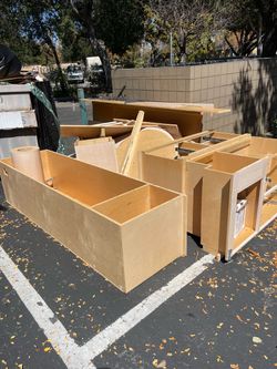 FREE SHELVING AND CABINETS
