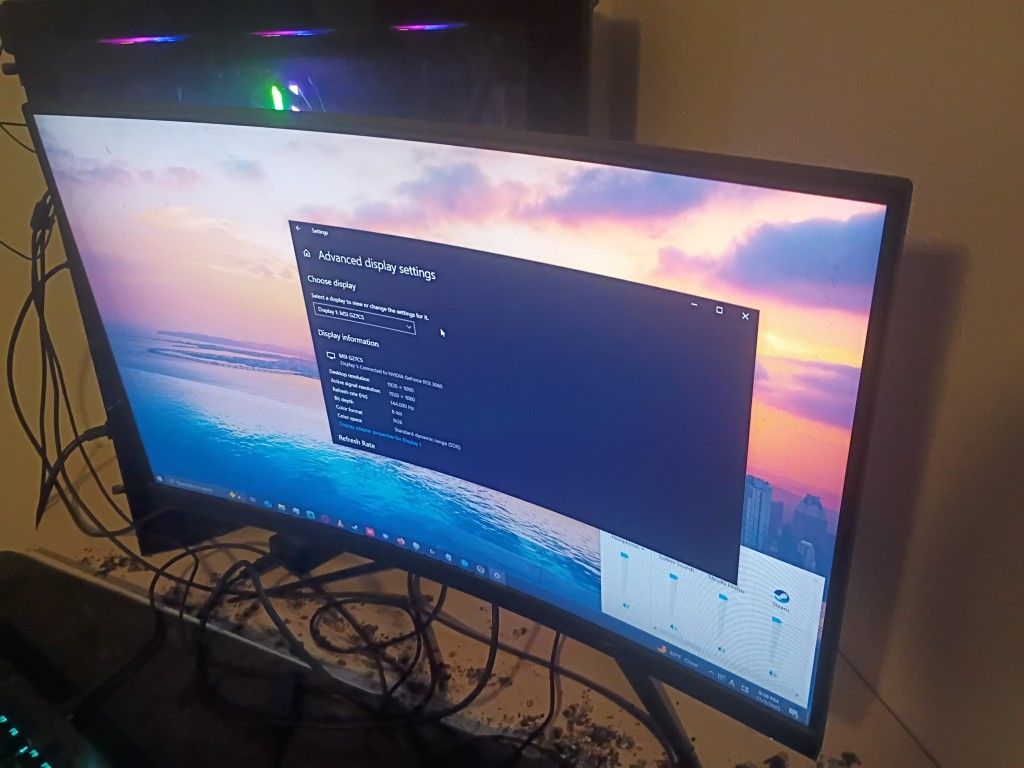 27 inch curved 1080p 144hz Gaming Monitor