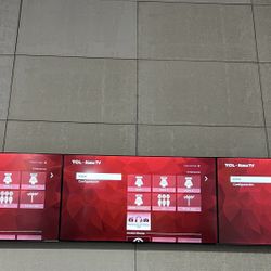 Set of 4 – TCL 75” 4K HDR Roku Smart TVs (75S451) – Perfect for Events/Studios