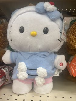 Hello Kitty Winter Reindeer Animated Plush Side Stepper, 14 in