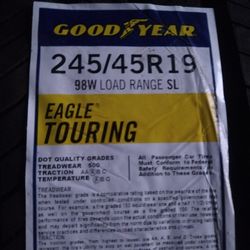245 45 19   Four New Goodyear Eagle Touring  Tires 