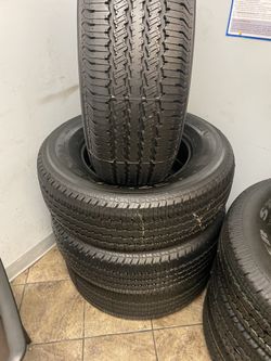 SET CONTINENTAL 265/70/17 SEMI NEW 95%TREAD LIFE $299 PRICE INCLUDES PROFESSIONAL INSTALLATION AND TAX