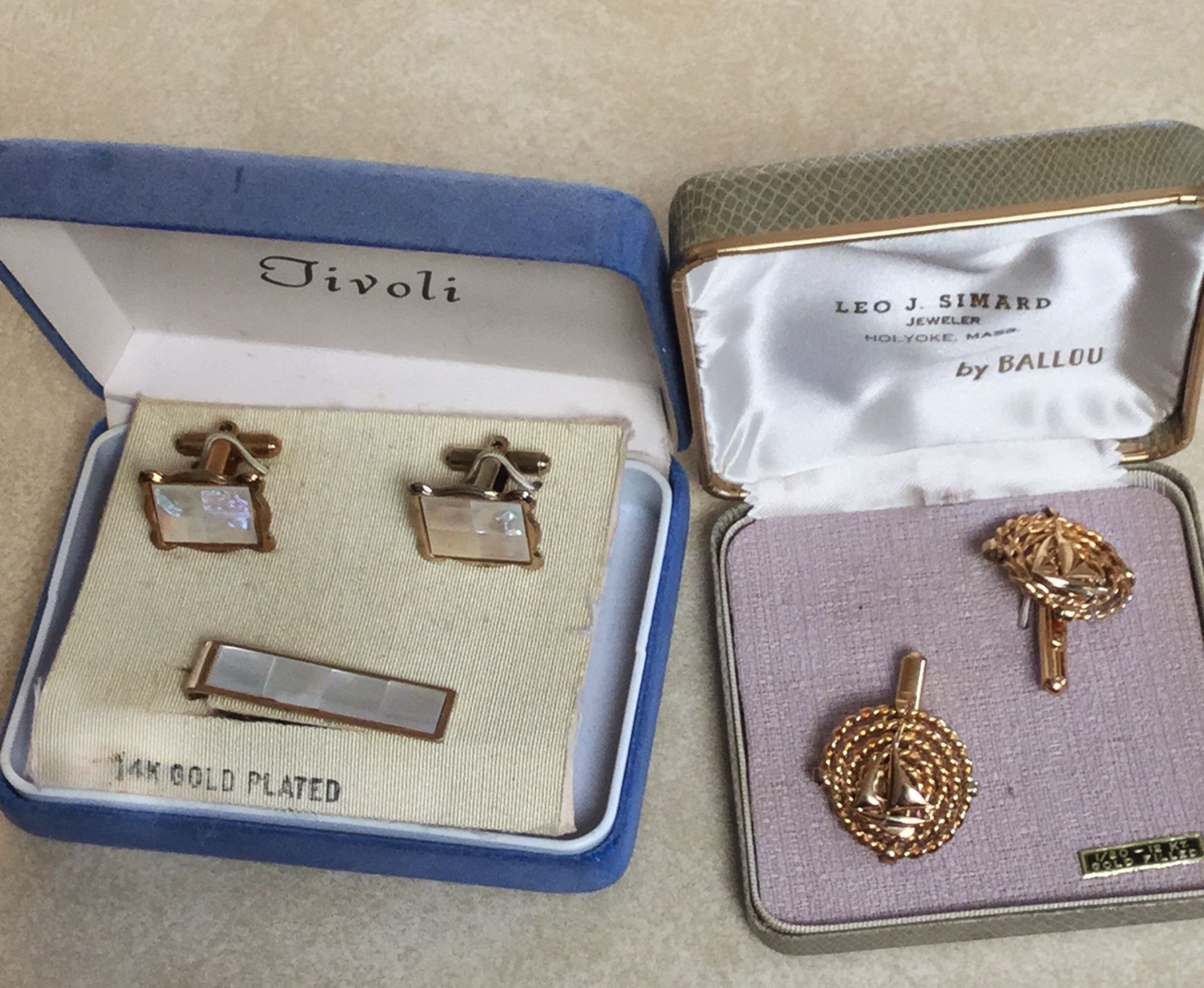 Vintage gold-plated and Gold Filled Cufflinks