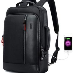 Intelligent Increase Backpack Men Travel Friendly Laptop Backpack Water Resistant Anti-Theft Laptop Rucksack with USB Charging Business Laptop Backpac