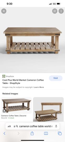 World market cameron coffee cheap table