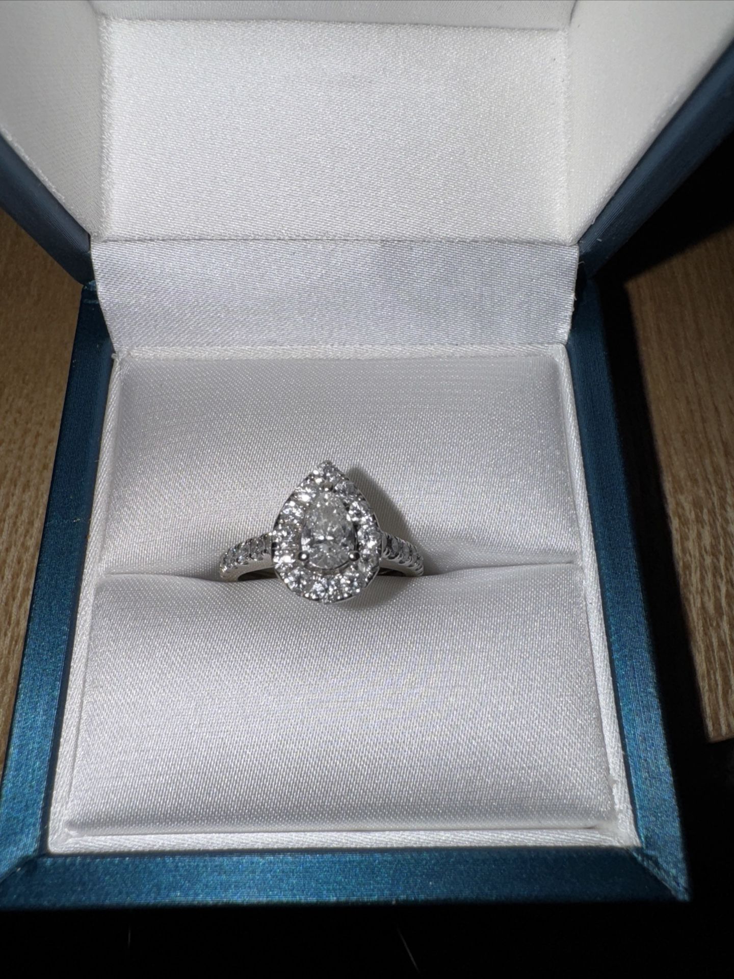 Natural 1.25ct Diamond Engagement Ring