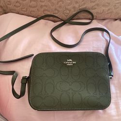 Coach green crossbody