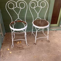 Antique ice cream chairs