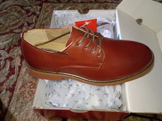 Brown Leather Oxford Dress Shoes