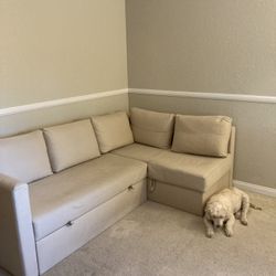 Couch, L-shape sectional, Sleeper sofa with Storage