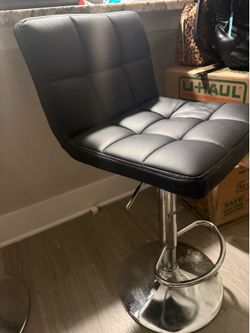 2 Adjustable Bar Stools – Excellent Condition