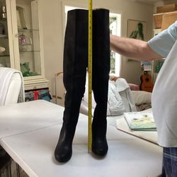 Aldo Black Suede Thigh High