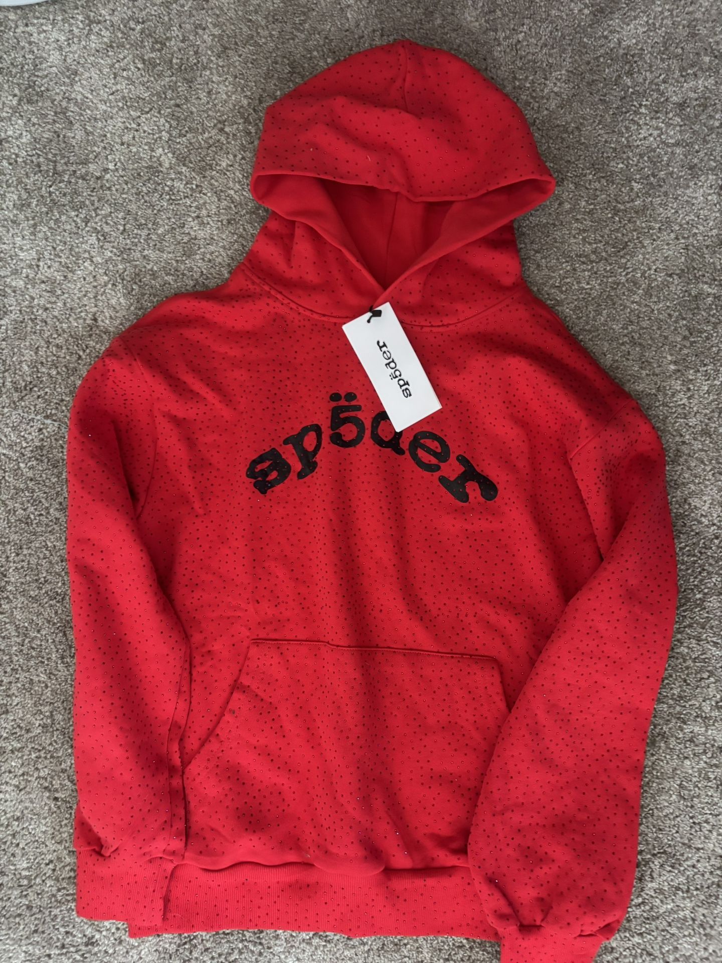 Red Vvs Spider Hoodie