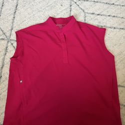 Figs Women’s Rafaela Women Oversized Scrub Top Size Medium Ultra Rose PO2926