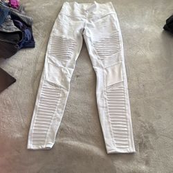 Women’s White Alo Leggings  Small