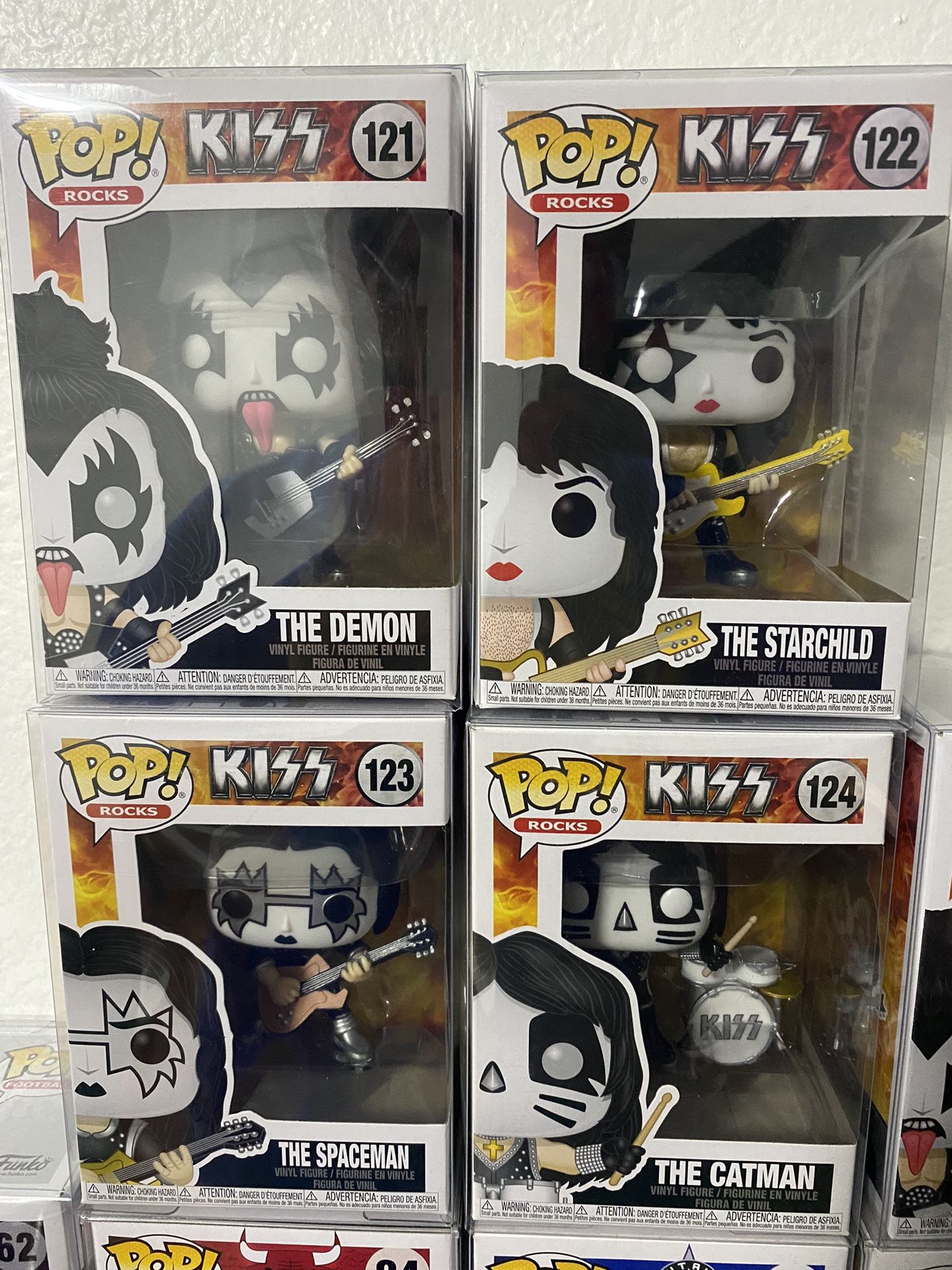 Funko Pop! Rocks: KISS Lot Of 4