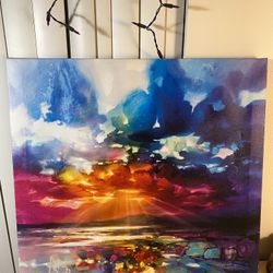 iCanvas Canvas Print Sun’s Energy by Scott Naismith Abstract Art 26”x26”