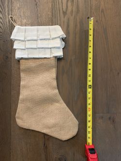 Set Of 4 Christmas Burlap Stockings