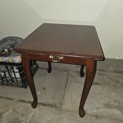 Wood End Table