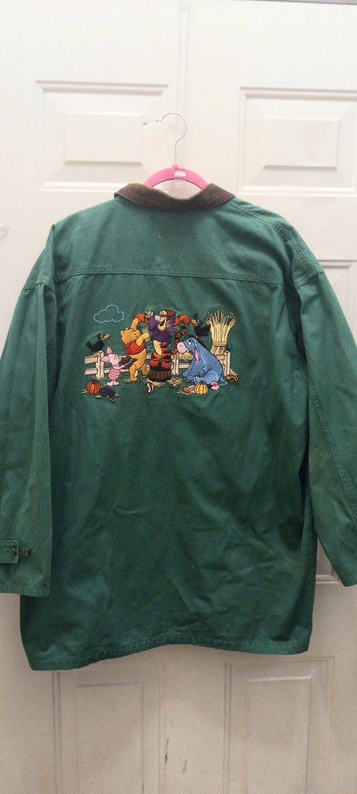 Vintage 1990s Disney Catalog Winnie The Pooh Coat Jacket Size Extra Large Good Vintage Clothing Condition