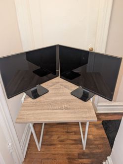 Two 23-inch Dell S2340Mc monitors
