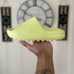 Yeezy Green Glow Slides 