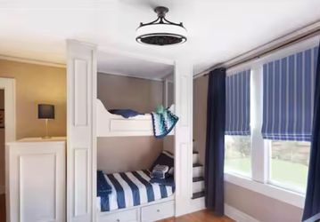 Home Decorators Collection Windara 22 in. LED Caged Ceiling Fan, Bronze