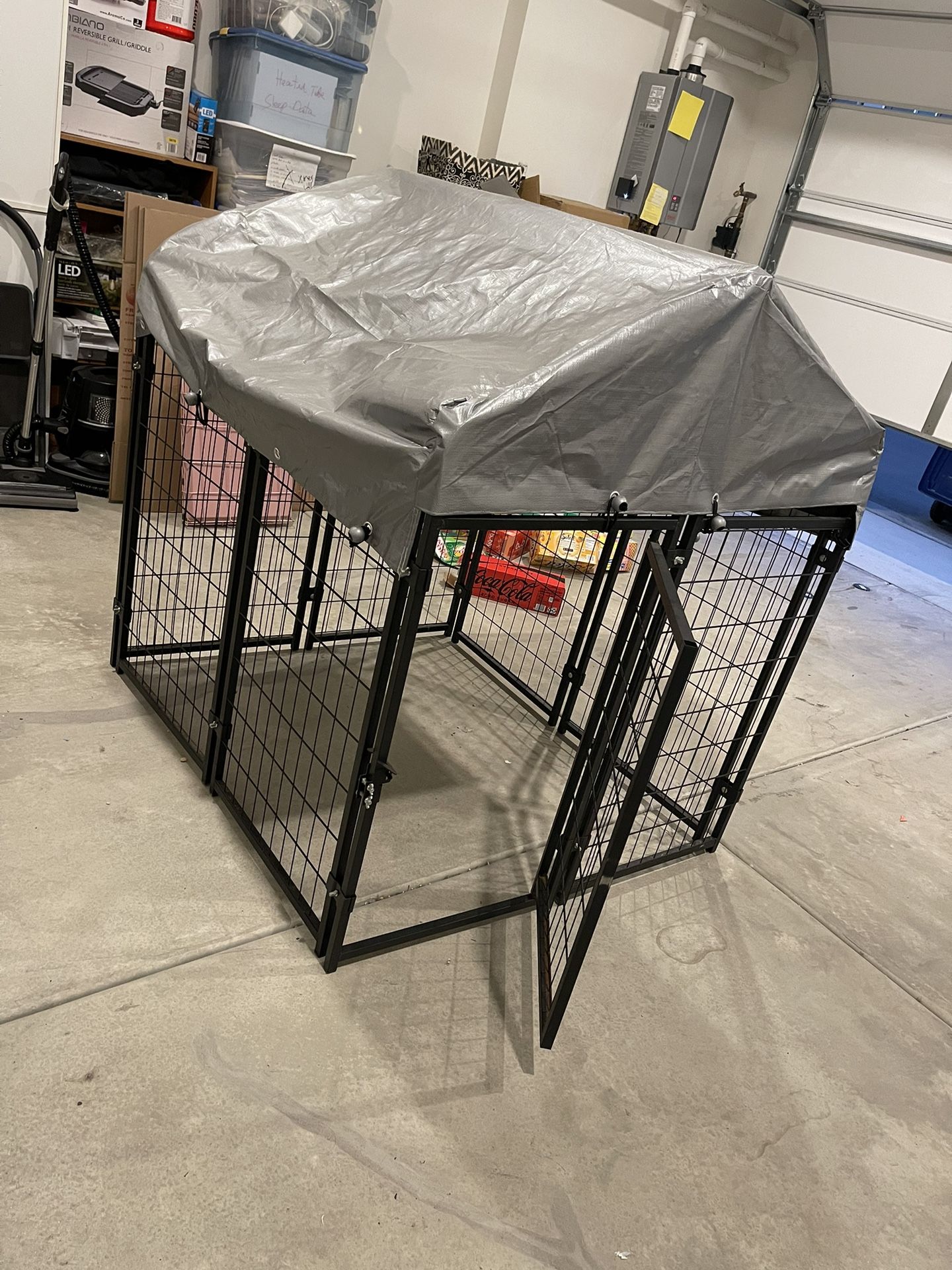 Dog Crate Kennel Large Heavy Duty Indoor Outdoor Pet Crate Cage