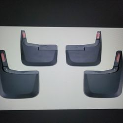 Front & Rear Mudflaps For 2015-2020 Ford F-150 Without OEM Fender Flares Hardware No Drill