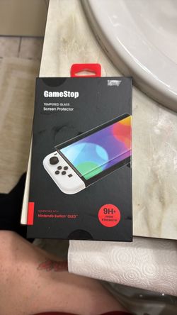 Nintendo Switch OLED  GameStop Tempered Glass Screen Protector