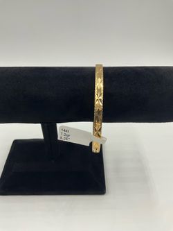 MOTHERS DAY SPECIAL 14KT YELLOW GOLD 8.25” BANGEL 7.2GR