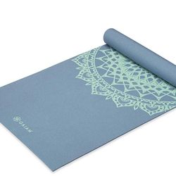 Gaiam Yoga Mat - Premium 5mm Print Thick Non Slip Exercise & Fitness Mat for All Types of Yoga, Pilates & Floor Workouts (68" x 24" x 5mm)