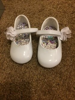 Toddler Girl White Flats