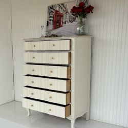 French Provincial Dresser - Highboy - Tallboy - Bedroom Set - Dresser Set - Bureau 