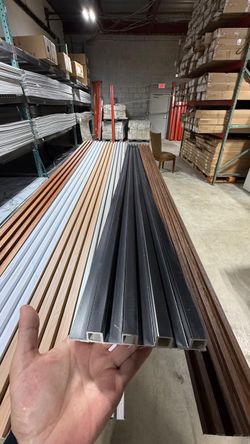 Fluted wall panels 0.5 x 9 ft