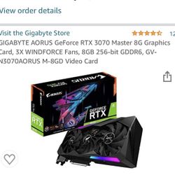 Gigabyte 3070 Arous (sold)