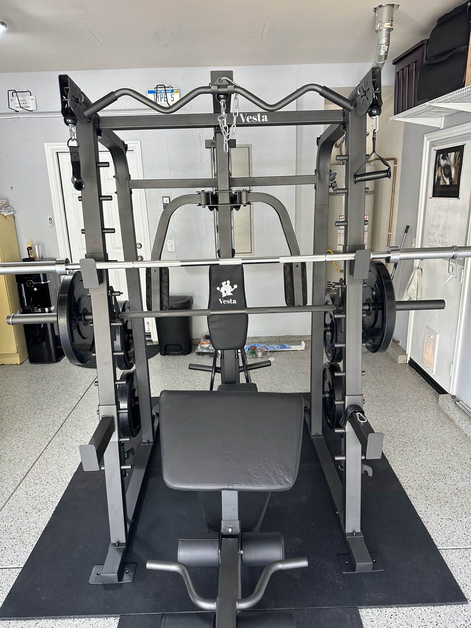 Smith Machine SM2001/FID Adj Bench/Gym Equipment/Fitness/Squat Rack/‼️⭕️WEIGHTS AND BARBELL SOLD INDIVIDUALLY ⭕️‼️FREE DELIVERY🚚