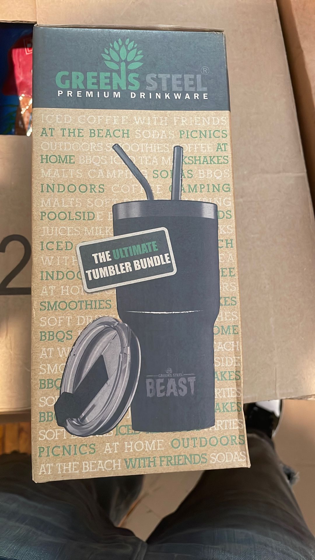 The Beast 30oz Greens Steel. Premium Drink ware